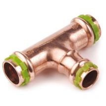 Kupfer Pressfitting Sudo-Press T-Stück Mittelabgang reduziert 15 x 12 x 15 mm Kontur v dvgw