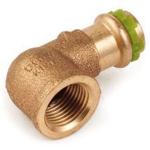 Kupfer Pressfitting Sudo-Press Übergangswinkel Innengewinde 90° 15 mm - 3/8' Kontur v dvgw