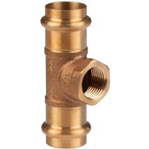 Frabo - Kupfer Pressfitting T-stück Aus Rotguss 22 Mm - 1/2' Ig - 22 Mm V+m-kontur Dvgw