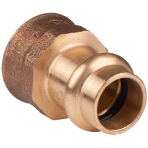 Kupfer Pressfitting Übergang Aus Rotguss 15 Mm - 1/2' Ig V+m-kontur Dvgw