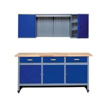 Küpper établi-set modèle 70421-7, l. 170 cm, établi, élément haut, bleu outremer