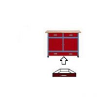 Große Zusatzschublade 45,1x6,5x44,5cm für Sonderhöhe-Werkbank (SH95 / SH100) - Kupper