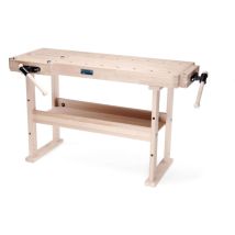 Kupper - Küpper Hobelbank A-1500, keilgezinktes Buchenleimholz, 2 Spannzangen, 4 Klemmhalterungen