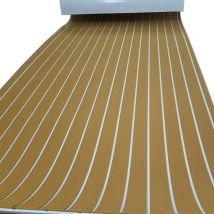 Senderpick - 240x90cm Teak eva Schaum rutschfeste Yachtmatte Boot Yacht Bodenbelags Matte Deck Teppich Selbstklebend wasserdicht