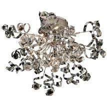 Diyas - Inspired Clearance - Kurlz Ceiling 15 Light G4 Polished Chrome/Crystal, not led/cfl Compatible