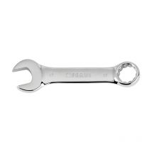 Kurze Ring-Maulschlussel aus Spiegelchrom 10 mm Fervi 0196/10