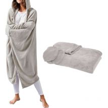 Kuscheldecke mit Ärmeln und Kapuze Essential, One Size, 115 x 165 cm