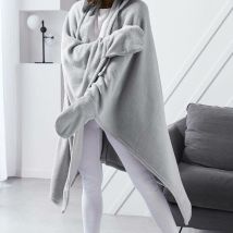 Kuscheldecke mit Ärmeln und Kapuze Essential, One Size, 115 x 165 cm