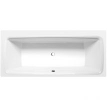 Polysan - kvadra Bain rectangulaire avec support. Cadre 170x80x47cm, Blanc