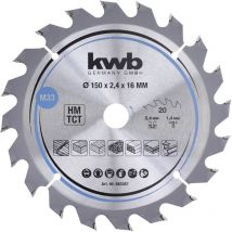 583357 Lame de scie circulaire au carbure 150 x 16 mm 1 pc(s) - KWB