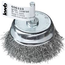 Brosses à dents, fil d'acier hss ondulé, pour une utilisation avec des perceuses et des visseuses sans fil 606333 1 - KWB