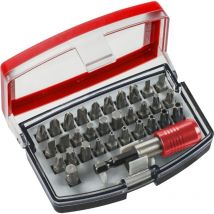 Bit-Set Bitbox mit Bithalter '32-teilig inkl. 44652 Zoll Sechskant-Schaft nach iso 1173 und c 44626 Form - KWB