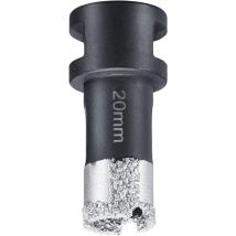 KWB - Diamant Fliesen-Loch-Bohrer für Winkelschleifer, Lochsäge mit M14-Aufnahme, Diamont-Bohrkrone Durchmesser 20 mm