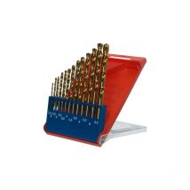 Jeu de 13 forets he'licoidaux en titane hss-g pour me'tal 1,5 - 6,5 + 3,3 + 4,2 mm avec affutage croise' selon din 1412 c - KWB