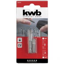 Cv chiave a bussola set 2 pezzi 105210 (iso 1173, quadrato 1/4'') - KWB