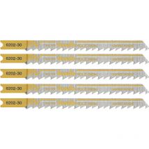 KWB - 620235 Stichsägeblätter, Holzbearbeitung, hcs, Universalschaft, Profi-Pack, 5 x mittel 5 St.