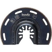 kwb Akku Top Tauchsägeblatt halbrund 80 mm, 15 mm schnitttiefe, quick Change ,schwarz