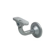 Supporto corrimano 4511 – Distanza dalla parete 75 mm – Acciaio con finitura in alluminio – KWS