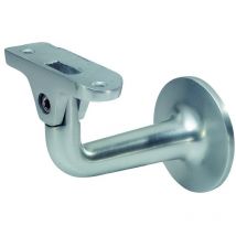 Kws 4515 Handlaufstütze gewölbte Auflage silber eloxiert