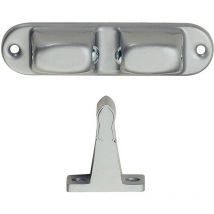 Türhalter 1083 mit verstellbarer Druckkugel, Wandab. 70mm,Alu/Stahl silber lack.