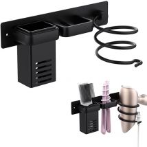 Haartrocknerhalter, Haarglätterhalter, Haartrockner-Organizer, Haarglätterhalter, multifunktionales Badezimmer-Werkzeugregal