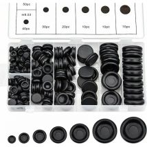 170Pcs Passe Fil Caoutchouc Assortiment Oeillet Bouchons en Caoutchouc Kit de Joint de Bague de Fil Électrique avec Boîte de Rangement pour Voiture