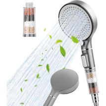 Kzq - Hochdruck-duschkopf Mit Hartwasserfilter Mit 5 Modi, Universeller Duschkopf Mit Starkem Durchfluss Und Filterperlen Für Hartes Wasser Mit 