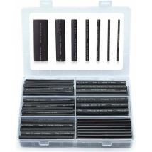 Fuhuida Trading - Kzq Kit De Tubos Termorretráctiles Impermeables De Color Negro, 180 Piezas, Tubo Termorretráctil De Doble Pared 3:1, Revestimiento 