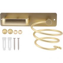 Haartrocknerhalter, Glätteisenständer mit Kabelmanagement, Wandhalterung aus Metall zur Aufbewahrung von Haartrockner, Glätteisen, Haarbürsten und