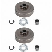 Zmleve - kzq Paquete de 2 piñones de tambor de embrague para motosierra stihl 017 018 021 023 025 MS170 MS180 MS210 MS230 MS250 1123 640 2003