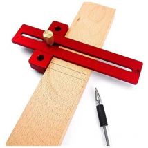 Präzisionswerkzeuge für die Holzbearbeitung, 170/270/370 mm, Lineal aus Legierung, Maßstab, Anreißlineal, Holzbearbeitung, T-Typ, Lochlineal,