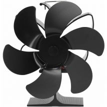 KZQ - Ventilateur de poêle à 6 pales, démarrage automatique, résistance aux hautes températures et efficacité énergétique, ventilateur alimenté par