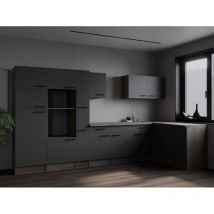 L Küche Leerblock Winkelküche Eiche York Grau Matt Oliver 370 X 172 Cm Respekta