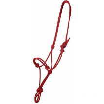 COB, Bleu Royal: Rope Halter corde tubulaire nouée contrôle doux