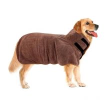 Serbia - m, Couleur du café)Peignoir pour Chien,Peignoir en Microfibre pour animaux de compagnie,chien absorbant humidité super à séchage rapide
