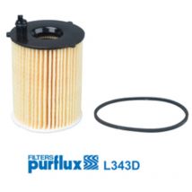 Ölfilter L343D – Purflux – 66 mm Außendurchmesser, 26 mm Innendurchmesser, 99 mm Höhe – Hochwertiger Motorschutz für PSA, Fiat und Ford