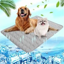 Cyslmuk - L(70x55cm) Tapis rafraîchissant pour chien et chat - Pour l'été - Auto-rafraîchissant - Lavable - Coussin rafraîchissant imperméable