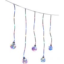La boutique de Noël - Cortina luminosa con bolas