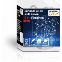 LA BOUTIQUE DE Noël - LED-Lichterkette mit elektrischem Kupferdraht Grau 20 mètres