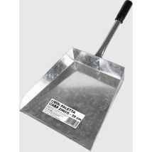 Paletta In Ferro Galvanizzato 39x21x12,5 Cm – Resistente Alla Corrosione, Ideale Per Giardinaggio E Raccolta Rifiuti All'esterno, Impugnatura In 
