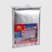 Pannello Termoriflettente con Ganci per Caloriferi, Polietilene e Alluminio, 120x70 cm Spessore 3 mm - La Briantina