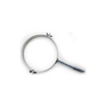 Cheminee Fascetta murale con collare e tassello acciaio inox lucido DN400 canna fumaria, tubo acciaio inox 316