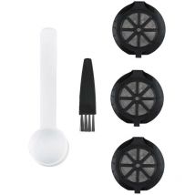 Gühring - La Cafetière Juego de cápsulas de café reutilizables de 3 piezas para máquinas Nespresso no vertuo