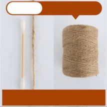 La cordeline Ficelle Jute Naturel Ø3.0mm ±300m pour Le Jardinage, Bricolage, activités manuelles (corde de chanvre couleur naturelle3mm 300m (4