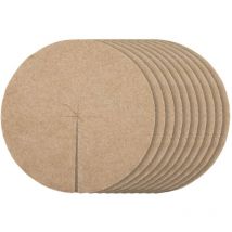 Lotto di 10 Dischi di pagliacciamatura in Feltro, 700 g/m², 40 cm - La Cordeline