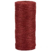 La cordeline Spago di iuta rosso lampone, 160 m, diametro 2 mm, per giardinaggio, fai da te, fai da te