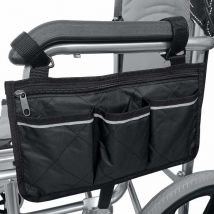 Serbia - Sac de Fauteuil Roulant, Sacoch Fauteuil Roulant, Sac Lateral pour Fauteuil Roulant Pour Accoudoirs Avec Bande RéFléChissante Pour