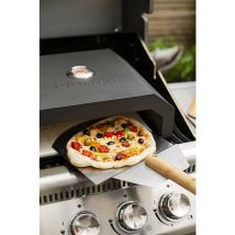 La Hacienda - 56293 bbq Outdoor Pizza Oven Black Firebox For Gas Or Charcoal