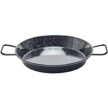 La Ideal padella per paella in acciaio smaltato, nero, 20 cm