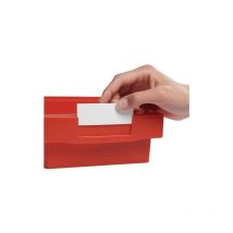 Etikett weiß f.Regalkästen B.152mm La-ka-pe